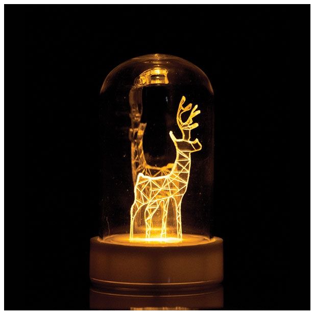 LUČKE MQ LED ČAJNA Z MOTIVOM TOPLO BELA BATERIJSKA