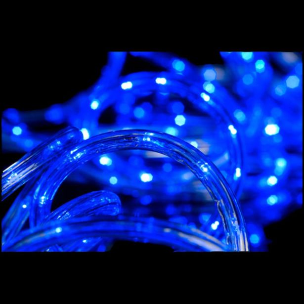 LUČKE MQ LED SVETLOBNA CEV MODRA DVOŽILNA 13 MM
