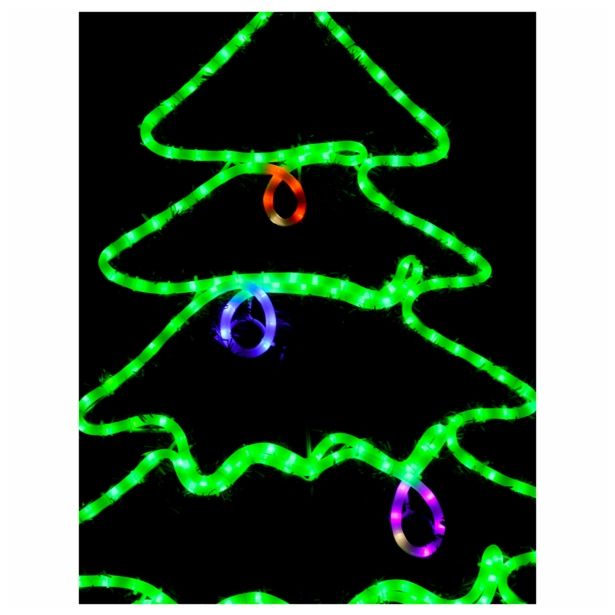 LUČKE MQ SMREKA LED 115 CM Z ZVEZDO IN GIRLANDO