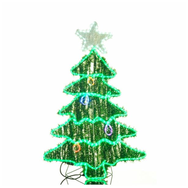 LUČKE MQ SMREKA LED 115 CM Z ZVEZDO IN GIRLANDO