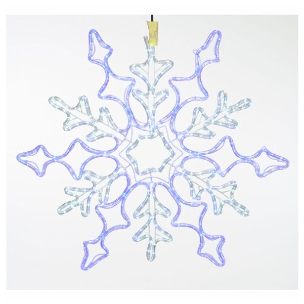 LUČKE MQ SNEŽINKA LED BELA/MODRA PREMER 80 CM