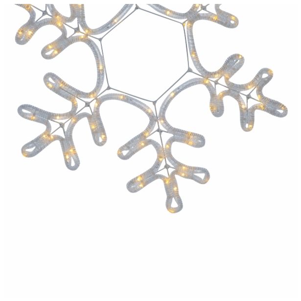 LUČKE MQ SNEŽINKA LED TOPLO BELA 42X42 CM SVETLOBNA CEV