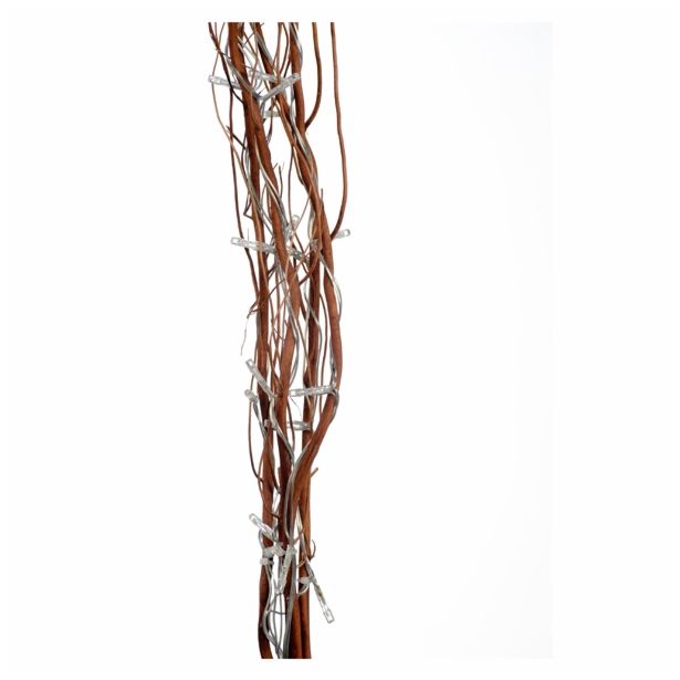 LUČKE MQ VRBOVE VEJE RJAVE 100 CM TOPLO BELE 30 LED