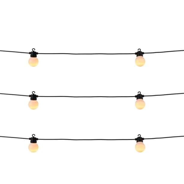 VRTNE LUČKE LUCA LIGHTING LUČKE PARTY, TOPLO BELA 15 ŽARNIC, DOL.120 CM