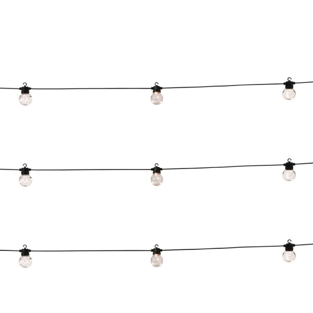 VRTNE LUČKE LUCA LIGHTING LUČKE PARTY, TOPLO BELA 15 ŽARNIC, DOL.1200 CM