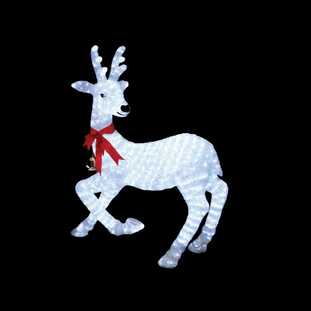 LUČKE UNICOM JELEN 3D 77 X 92 CM AKRILNI. 400 LED SIJALK