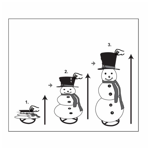 LUČKE UNICOM SNEŽAK ZLOŽLJIVI 120 CM