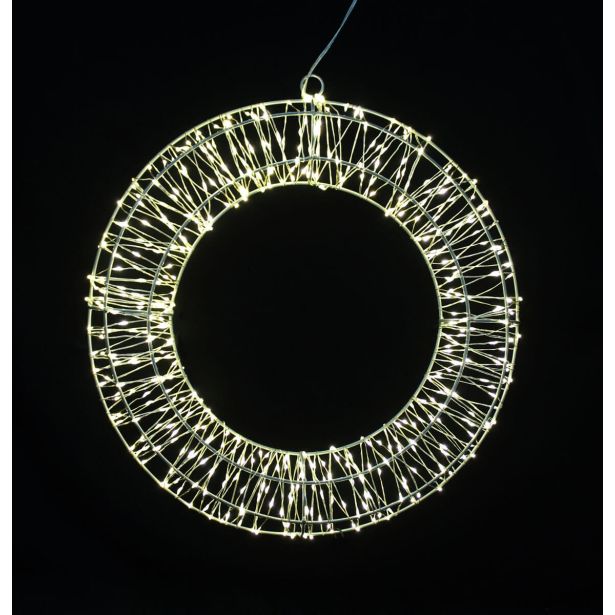 LUČKE VENEC Z LUČKAMI 40X4 CM 480 LED TOPLO BELA