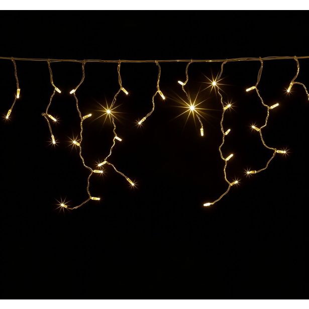 LUČKE ZAVESA, 200 LED LUČK,T UTRIPAJOČE, TOPLO BELA