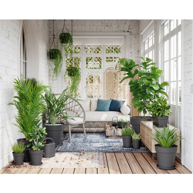 PE ZUNANJI LONEC MADAGASCAR ANTRACIT 40CM