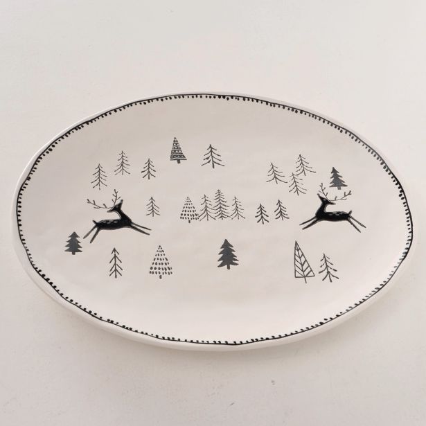 SERVIRNI KROŽNIK 39X32 CM MADALYN OVALNI