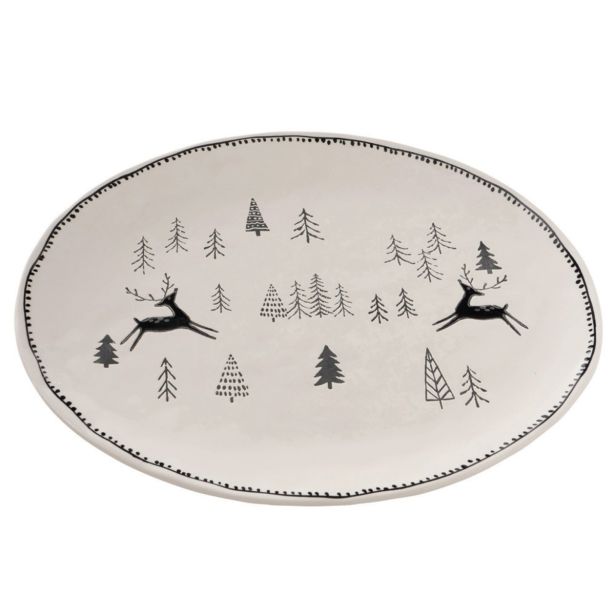 SERVIRNI KROŽNIK 39X32 CM MADALYN OVALNI