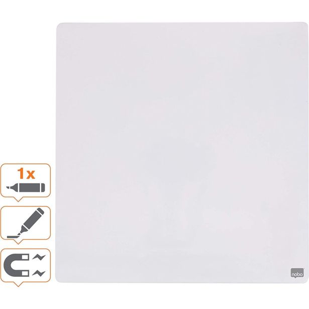 MAGNETNA TABLA NOBO TABLE QUARTER 36X36 CM BELA 1903802