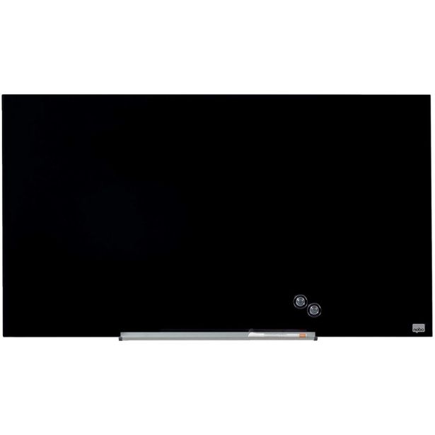 MAGNETNA TABLA NOBO TABLE STEKLENA 99.3X55.9 CM DIAMOND ČRNA 1905180