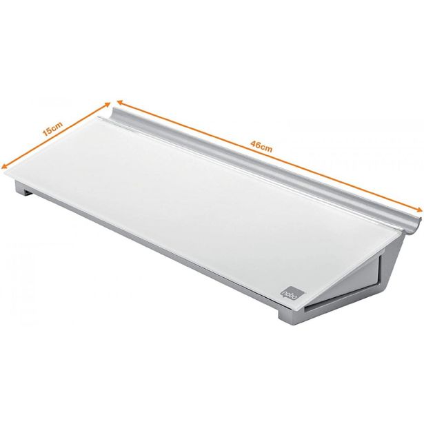 MAGNETNA TABLA NOBO TABLE STEKLENA NAMIZ S PREDALOM 45.8X6X14 CM 1905174