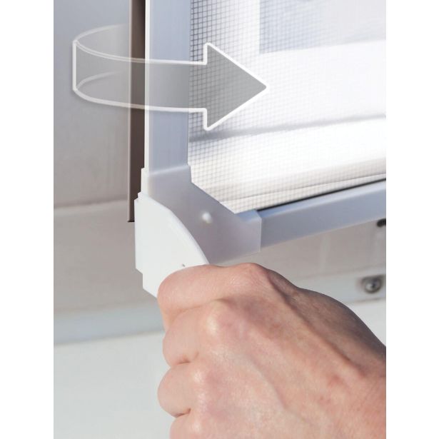 PRIBOR SCHELLENBERG MAGNETNI OKVIR ZA OKNO Z ZAŠČITNO PROTI INSEKTOM IN CVETNEMU PRAHU 100X120 CM BEL