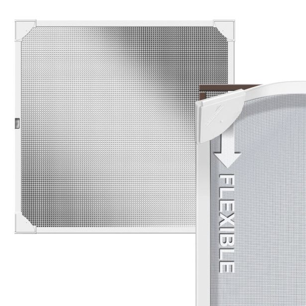 PRIBOR SCHELLENBERG MAGNETNI OKVIR ZA OKNO Z ZAŠČITNO PROTI INSEKTOM IN CVETNEMU PRAHU 100X120 CM BEL