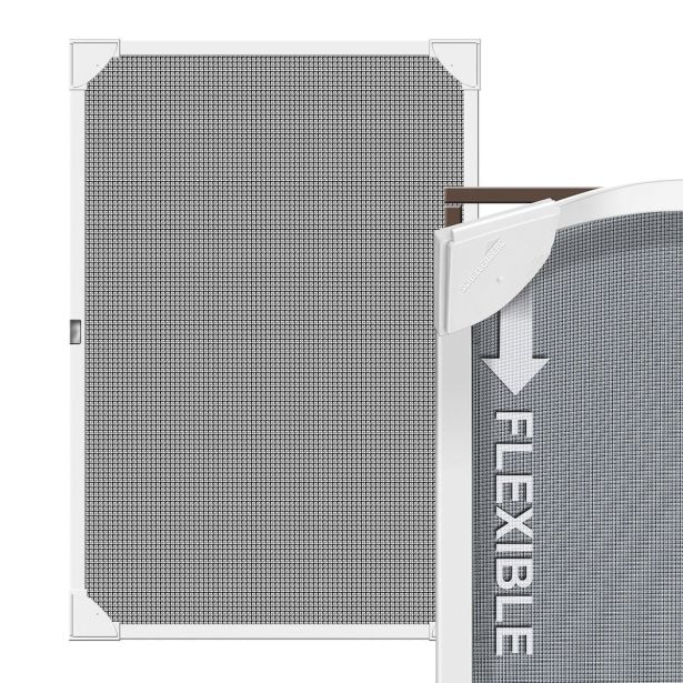 SCHELLENBERG MAGNETNI OKVIR ZA STREŠNO OKNO Z ZAŠČITNO MREŽO PROTI INSEKTOM IZ FIBERGLASA 80X140 CM BEL