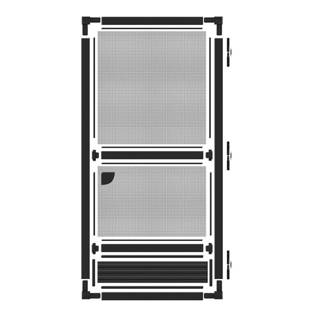 SCHELLENBERG KOMARNIK ZA VRATA Z ALUMINIJASTIM OKVIRJEM PLUS 100X210 ANTRACIT