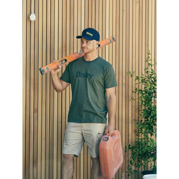 MAJICA KRATKI ROKAV BISLEY LOGO TEE M ZELENA