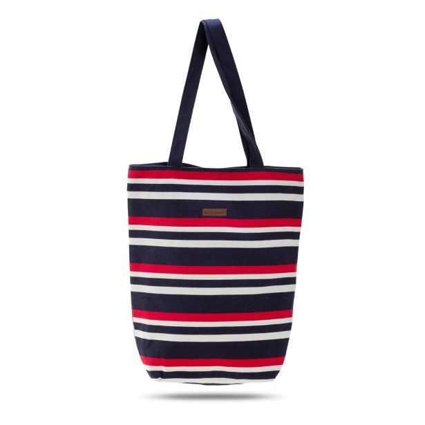 MALA PLAŽNA TORBA NAUTICA - MODRO/RDEČA