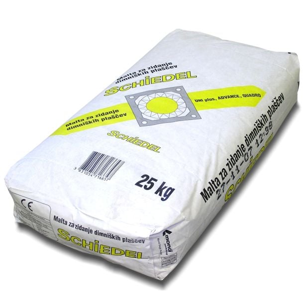 DODATEK ZA DIMNIK SCHIEDEL MALTA ZA ZIDANJE DIMNIŠKIH PLAŠČEV 25KG