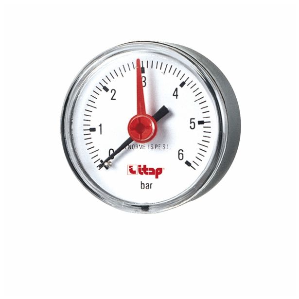 MANOMETER ITAP 50 0-6 BAR ART. 483R 6.35 MM (1/4) PRIK. ZADAJ