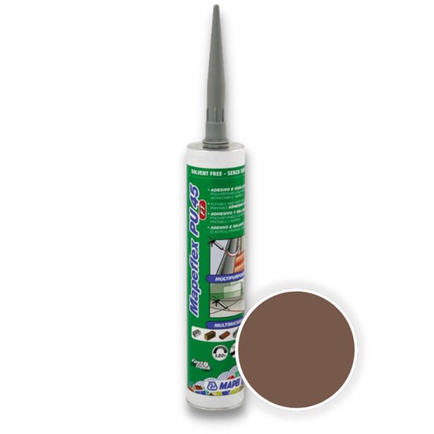 PU TESNILNA MASA MAPEI MAPEFLEX PU 45 FT 307 RJAVA 300 ML