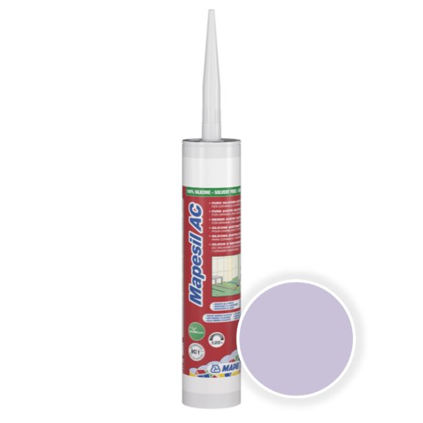 SILIKONSKA TESNILNA MASA MAPEI MAPESIL AC 163 310 ML NEŽNO LILA