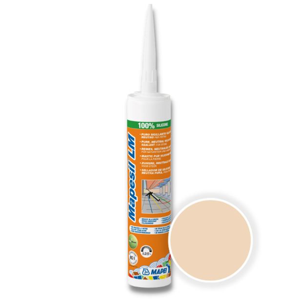 SILIKONSKA TESNILNA MASA MAPEI MAPESIL LM 132 BEŽ 310 ML