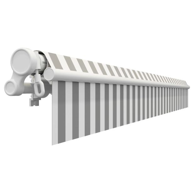 MARKIZA, TENDA NATERIAL CALIMA 300X200 CM BELO/SIVA, ROČNA