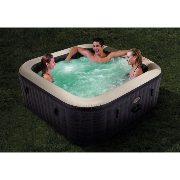 MASAŽNI BAZEN INTEX GREYSTONE DELUXE SQUARE ZA 6 OSEB