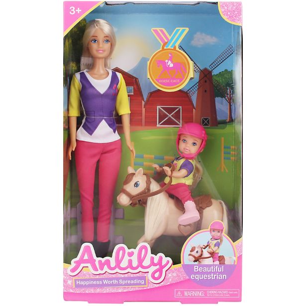 MASEN TOYS PUNČKI FAMILY DAY Z PONIJEM 366085