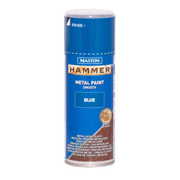 MASTON BARVNI SPREJ HAMMER GLADEK EFEKT MODRI 400ML