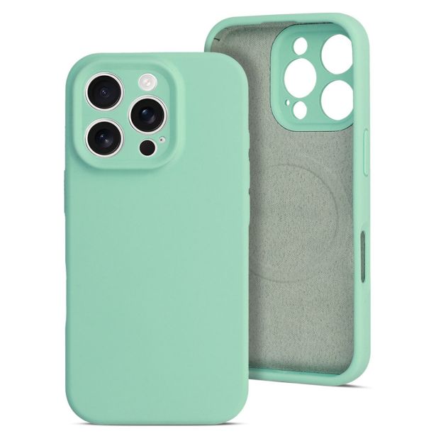 MAT LIQUID SILIKONSKI OVITEK Z MAGSAFE ZA IPHONE 16 PRO MAX - MINT