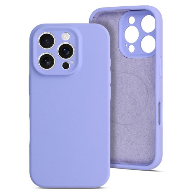 MAT LIQUID SILIKONSKI OVITEK Z MAGSAFE ZA IPHONE 16 - VIJOLA