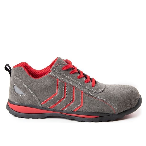 NIZKI DELOVNI ČEVLJI MAX-POPULAR FUSION ŠT. 47 SIVO/RDEČ 01 SRA