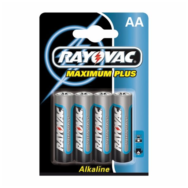 ALKALNI BATERIJSKI VLOŽEK RAYOVAC MAXIMUM PLUS AA LR6 BL/4