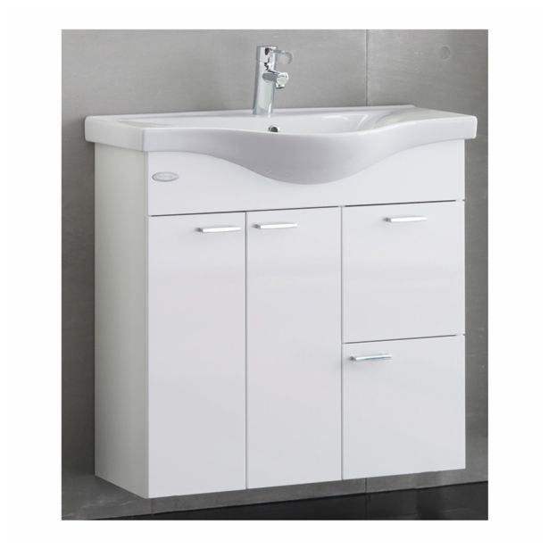 UMIVALNIŠKA ENOTA KOLPA SAN OUF 80 WH FIONA BELA S KERAMIČNIM UMIVALNIKOM