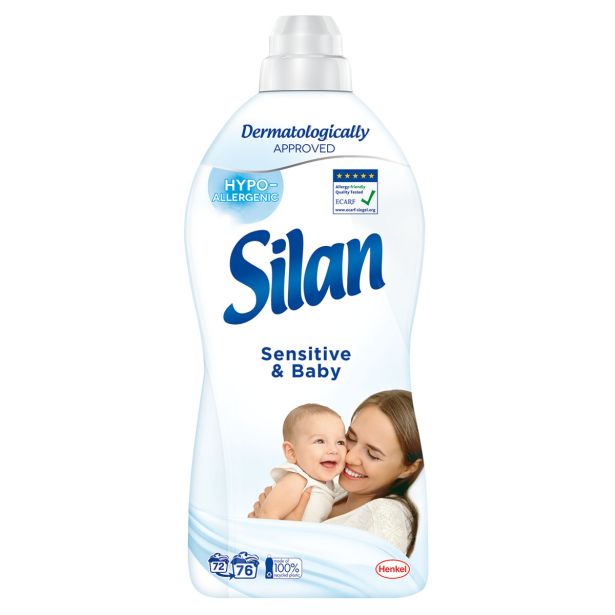 MEHČALEC ZA PERILO SILAN SENSITIVE 1.672L 76 PRANJ