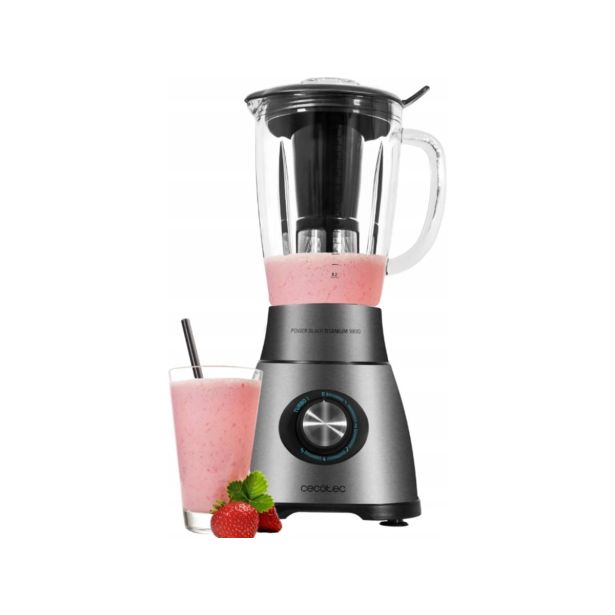 MEŠALNIK BLENDER CECOTEC POWER BLACK TITANIUM 2500MAX SPATULA
