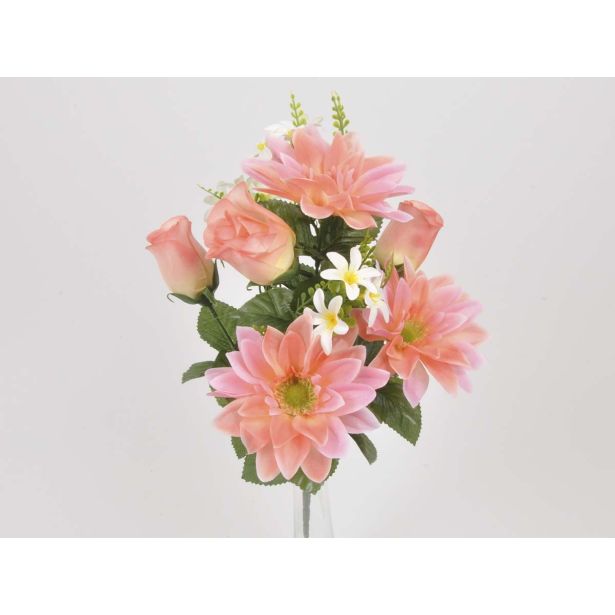 UMETNO CVETJE DAR MEŠANI ŠOPEK X 18 SALMON