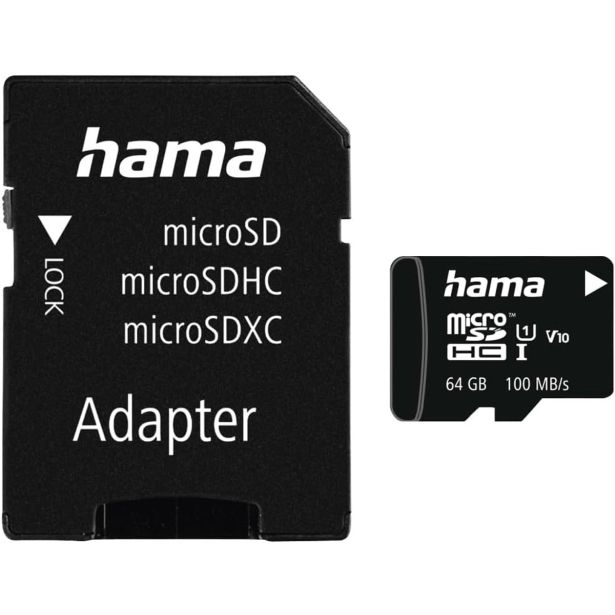 MICROSDXC 64GB CLASS 10 UHS-I 80MB/S + ADAPTER/MOBILE