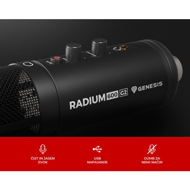 MIKROFON GENESIS RADIUM 600 G2 PROFESIONAL NAMIZNI / STUDIJSKI