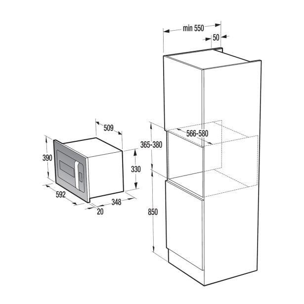 MIKROVALOVNA PEČICA GORENJE BM235ORAB