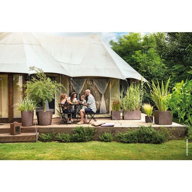 PE ZUNANJI LONEC DEROMA MILLENIUM 25X25, VIŠ 25CM RJAV