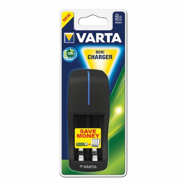 BATERIJSKI POLNILNIK VARTA MINI CHARGER - PRAZEN ZA 2XAA ALI 2XAAA