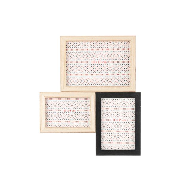 OKVIR ZA SLIKO BIZZOTTO MINIMAL ČRN-NATUR 3F