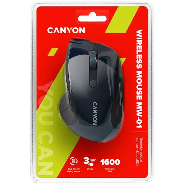 MIŠKA/KAZALNIK CANYON MW-01, 2.4GHZ CNS-CMSW01BL