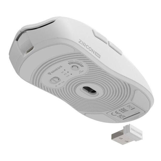 MIŠKA/KAZALNIK GENESIS ZIRCON 500 BREZŽIČNA GAMING-PISARNA 10.000DPI